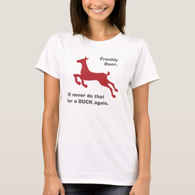 Rolig hjortbockvits tee (Framsida)