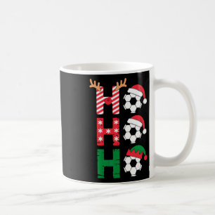 Rolig Ho Ho Ho Fotboll Jul Tomte Ren Älva Kaffemugg