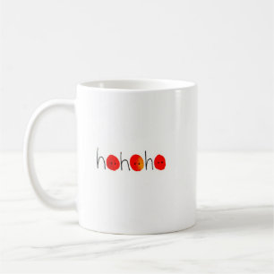 Rolig Ho Ho Ho Röd Näsa Handmålad Julmugg Kaffemugg