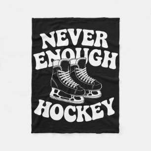 Rolig Hockey Älskare Män Kvinnor Pojkar Eller Flic Fleecefilt