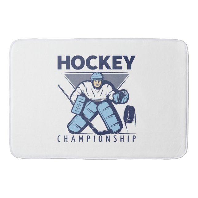 Rolig hockey badrumsmatta (Framsidan)