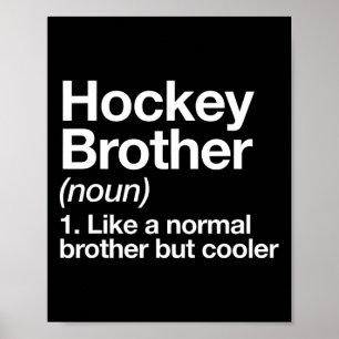 Rolig Hockey Bror Definition Sport Poster