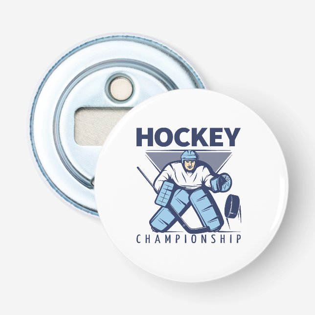Rolig hockey flasköppnare (Framsidan)