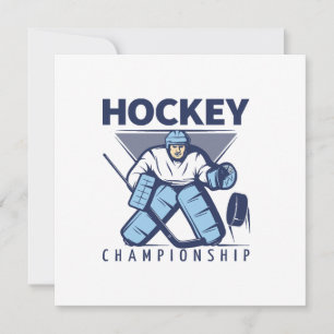 Rolig hockey inbjudningar