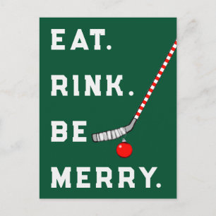 Rolig Hockey Jul Helg Vykort