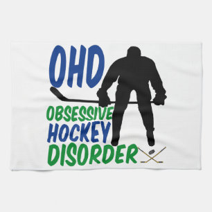 Rolig hockey kökshandduk