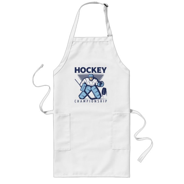 Rolig hockey långt förkläde (Framsidan)