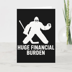 Rolig Hockey Målvakt Mamma Och Pappa, Ishockey  Kort
