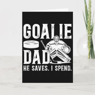 Rolig Hockey Målvakt Pappa Till En Hockey Målvakt  Kort