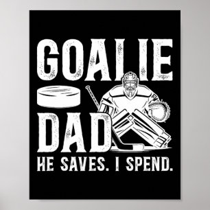 Rolig Hockey Målvakt Pappa Till En Hockey Målvakt  Poster