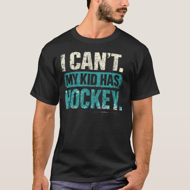 Rolig Hockey Mamma T Shirt (Framsida)