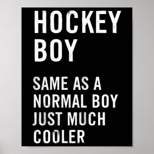 Rolig Hockey Pojke Definition Poster