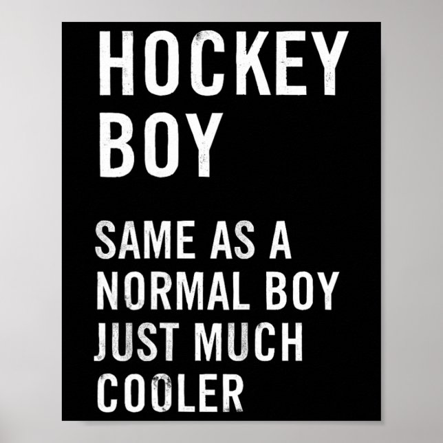 Rolig Hockey Pojke Definition Poster (Framsidan)