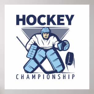 Rolig hockey poster