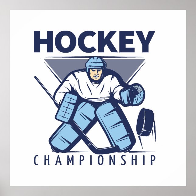 Rolig hockey poster (Framsidan)
