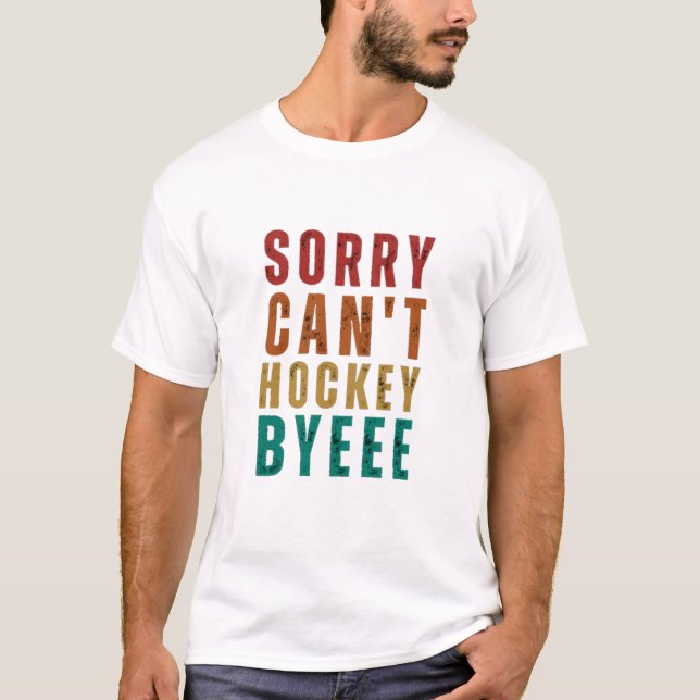 Rolig Hockey T Shirt (Framsida)