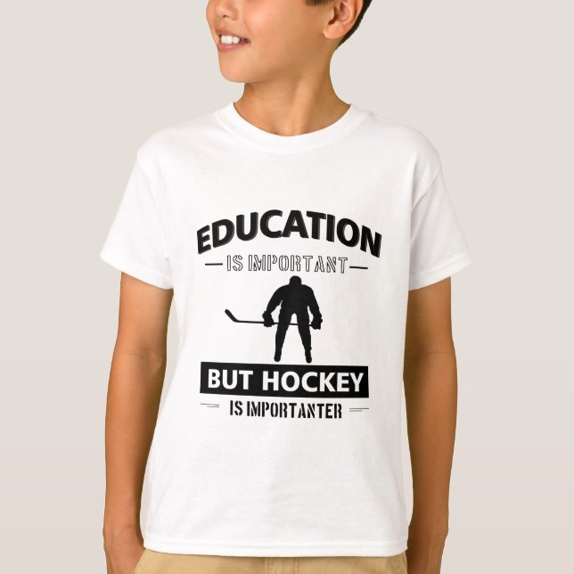 Rolig hockey tee shirt (Framsida)