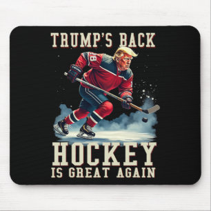 Rolig Hockey Trump Spelare Cool Vintage Ishockey Musmatta