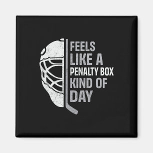 Rolig Hockeyspelare Känner Sig Som En Straffbänkst Magnet