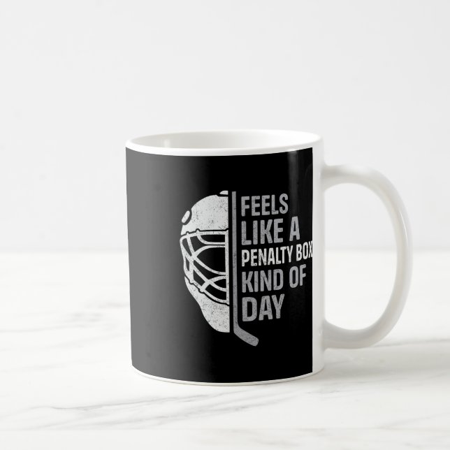Rolig Hockeyspelare Känner Sig Som Ett Straffbås S Kaffemugg (Höger)