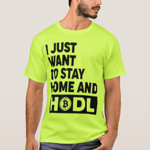 Rolig Hodl Bitcoin Crypto Present T-shirt (tvåsidi