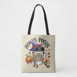 Rolig Hokus Pokus Jag Behöver Kaffe Häxa Tygkasse