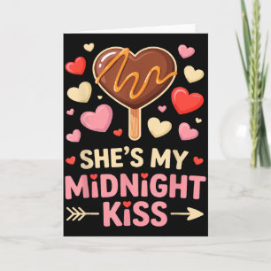 Rolig Hon Är Min Midnatt Kyss Valentine Matchande Kort