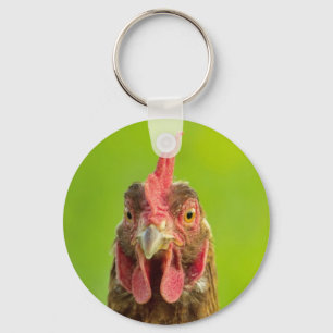 Rolig höna - Keychain Nyckelring
