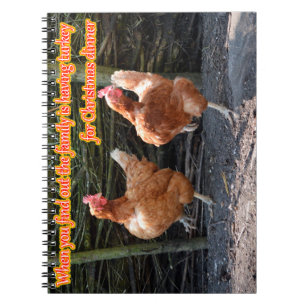 Rolig höna och tupp Memes med rolig bilder Anteckningsbok
