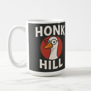 Rolig Honk Hill-Gåsdesign - Söt & Kaotisk Fågel Kaffemugg
