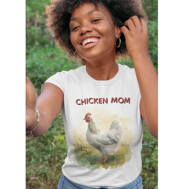 Rolig hönsmamma gård  t shirt (Funny Chicken Mom T-shirt for the women who keeps collecting chickens)