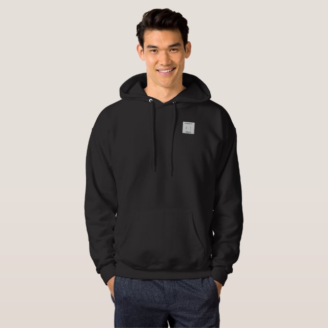 Rolig Hoodie med Ljusknapp Påslagen (Hel framsida)