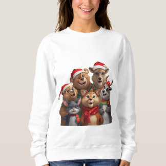 Rolig Hoodie med Tre Hundar – Söt Djurtroj T Shirt
