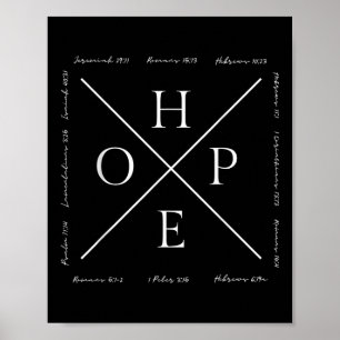 Rolig Hope Jesus Kristna Religion Bibelvers Poster