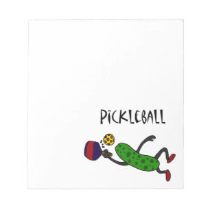 Rolig hoppa knipa som leker Pickleball Anteckningsblock