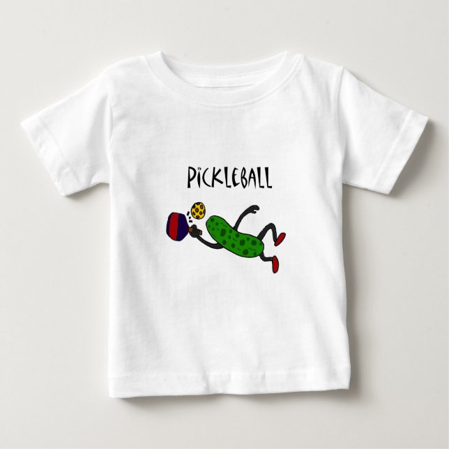 Rolig hoppa knipa som leker Pickleball T-shirt (Framsida)