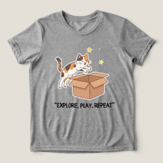 Rolig hoppande katt pojkar t-shirt