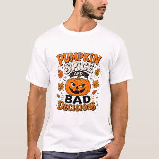 Rolig höst Halloween PSL grafisk t-shirt