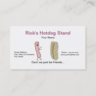 Rolig Hotdogstativvisitkort Visitkort