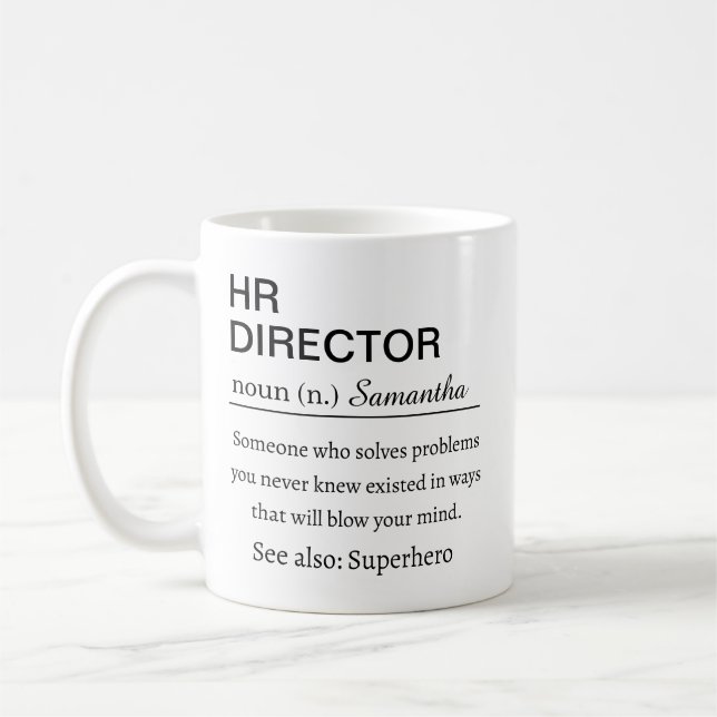 Rolig HR-direktörsdefinition Kaffemugg (Vänster)