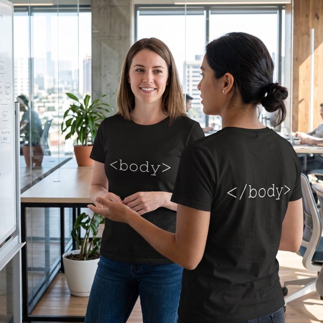 Rolig HTML-kodares skjorta - Öppna och stänga Body Tee (Skapare uppladdad)