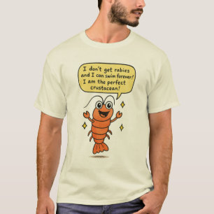 Rolig Hummer T-Shirt – “Jag är det perfekta kräftd