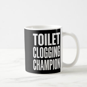 Rolig humor badrum skämt toalett stoppning Chamon Kaffemugg