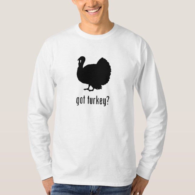 rolig humor för thanksgiving"harkalkon" t shirt (Framsida)