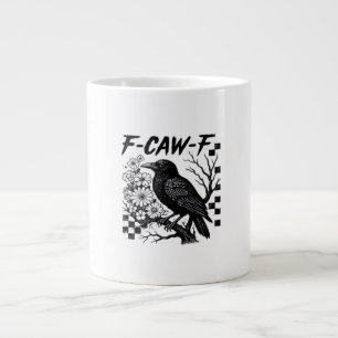 Rolig humor kråka gotisk F-Caw-F Essential Jumbo Mugg