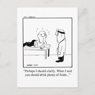 Rolig Humor Postkort för Snabba Tillfrisknande Vykort