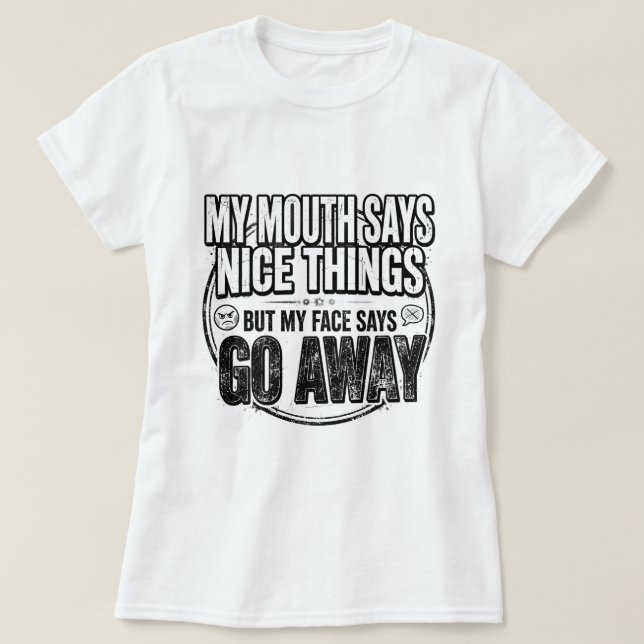 Rolig humor t-shirt idealisk för alla (Design framsida)