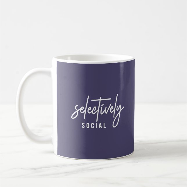 Rolig humorcitat skript typografi kaffemugg (Vänster)