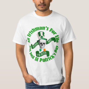 Rolig humoristisk textst patrick's day tee
