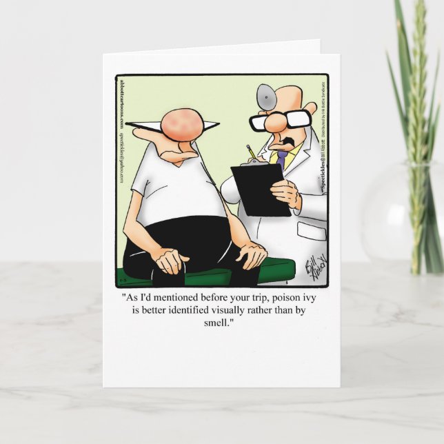 Rolig Humoristisk Välmående Kort (Framsida)